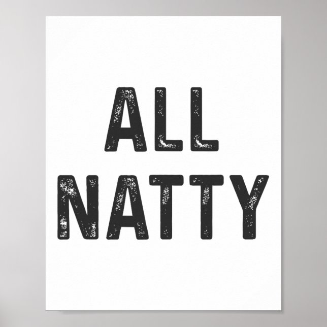 Affiche Natural Bodybuilding Funny Body Builder All Natty  (Devant)
