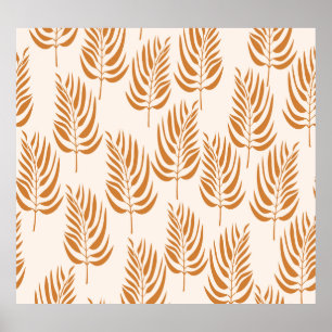 Affiche Nature Abstraite, Minimaliste Motif sans couture.