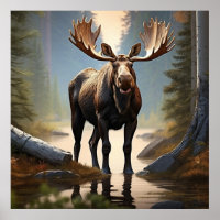*~* Nature AP49 Fermer Forêt MOOSE Bois
