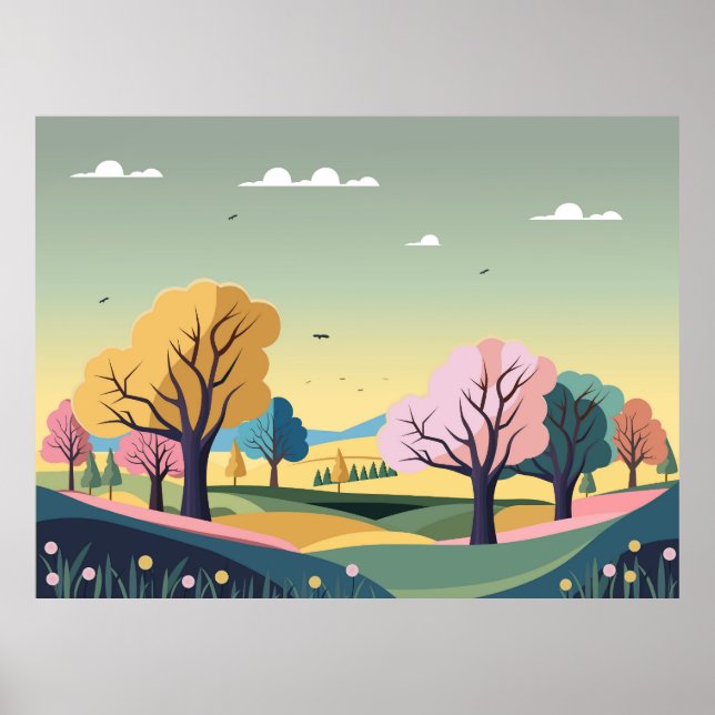 Affiche Nature Belle Abstraite (Devant)