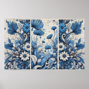 Affiche Nature bleue