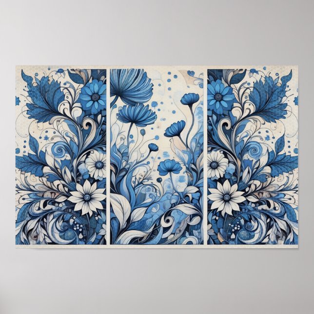 Affiche Nature bleue (Devant)