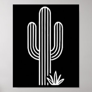 Affiche Nature Cactus Mignon Plante du désert occidental S
