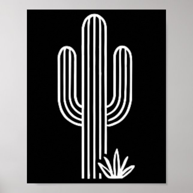 Affiche Nature Cactus Mignon Plante du désert occidental S (Devant)