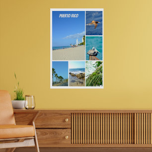 Affiche Nature collage of San Juan, Porto Rico