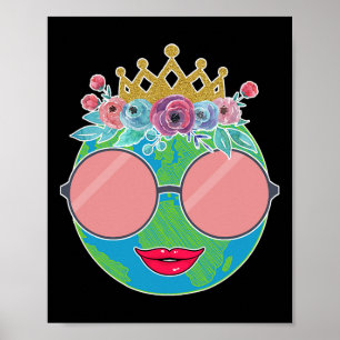 Affiche Nature Couronne Fleurs Femmes Filles Enfants Jour