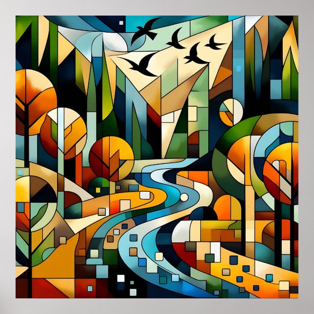 Affiche Nature géométrique (Devant)