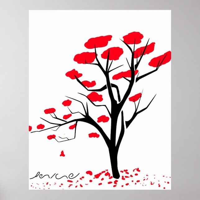 Affiche Nature in Red (Devant)