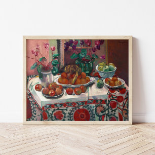 Affiche Nature morte aux cyclamens Henri Manguin