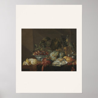 Affiche Nature morte aux écrevisses par de Heem - Art néer