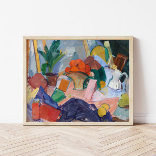 Affiche Nature morte avec des oranges dans un panier Edv