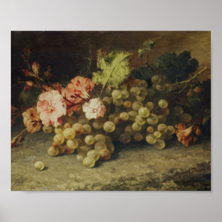 Affiche Nature morte avec des raisins par Margaretha Roose