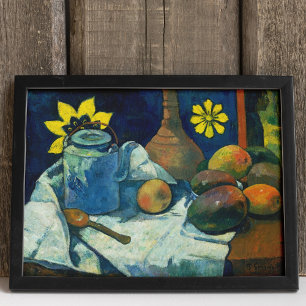 Affiche Nature morte avec théière et fruits, Paul Gauguin
