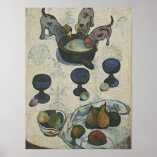 Affiche Nature morte avec trois chiots par Paul Gauguin