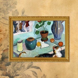 Affiche Nature morte Chat August Macke