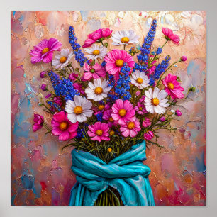 Affiche Nature morte de belles fleurs