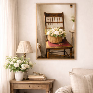 Affiche Nature morte de cottage campagnard français botani