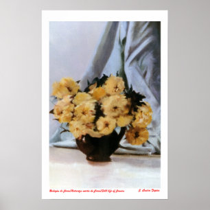Affiche Nature morte de fleurs/Still life of flowers