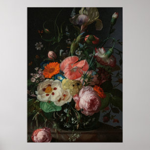 Affiche Nature morte de maître hollandais vintage Rachel R