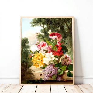 Affiche Nature morte florale, John Wainwright