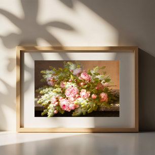 Affiche Nature morte florale, Raoul M. De Longpré