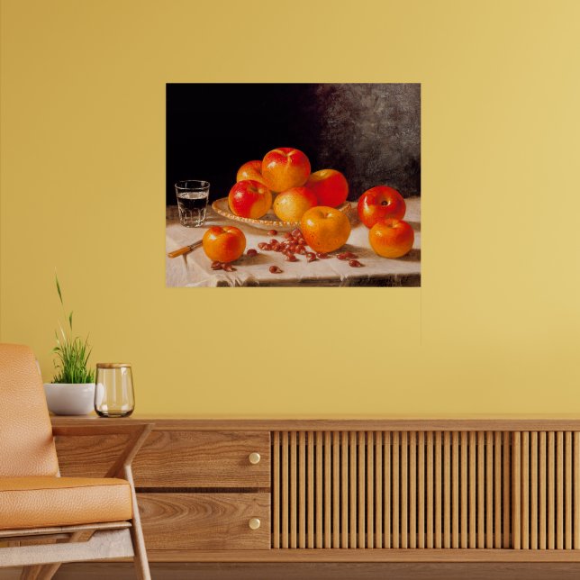 Affiche Nature morte, pommes et châtaignes (Salon 2)