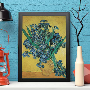 Affiche Nature morte Vase aux iris de Vincent van Gogh