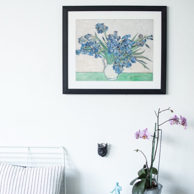 Affiche Nature morte : vase avec iris de Vincent van Gogh (Créateur téléchargé)