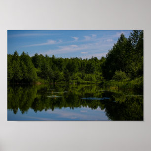 Affiche Nature Paysage Paysage Rural Paysage Lac Eau Lily