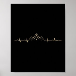 Affiche Nature sauvage Nature Heartbeat Mountain