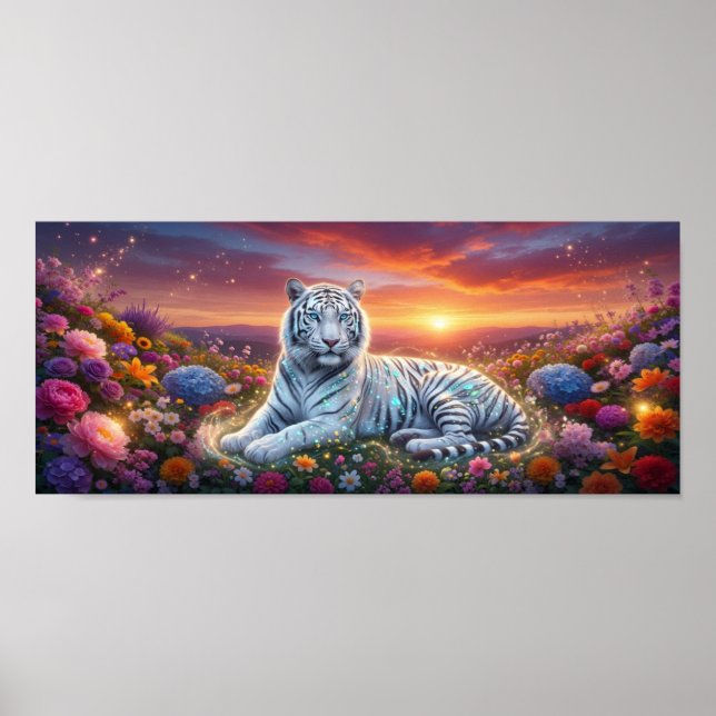 Affiche Nature & Tigre Blanc (Devant)
