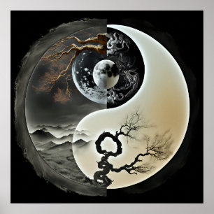 Affiche Nature Yin et Yang