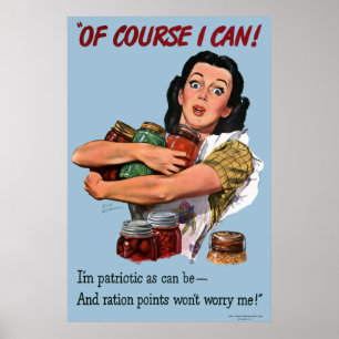 Affiche Naturellement je peux copie vintage d'affiche de