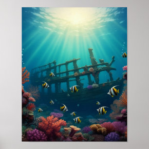 Affiche Naufrage et rayons de soleil