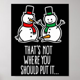 Affiche Naughty Christmas Dit Dirty Snowman Cartoon Ugl