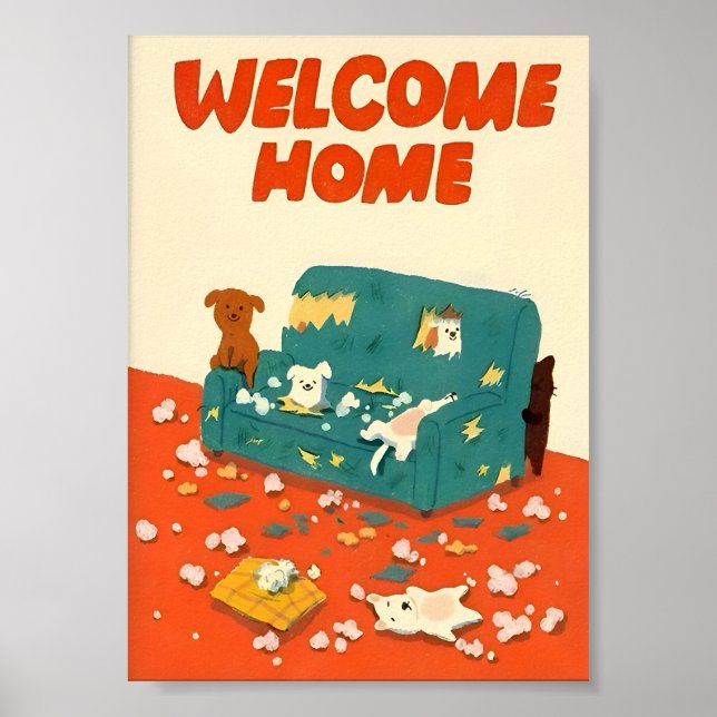 Affiche  Naughty Dogs Illustration (Devant)