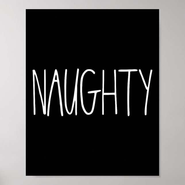 Affiche Naughty Et Nice Couples Est Pour Noël Jk Naught (Devant)