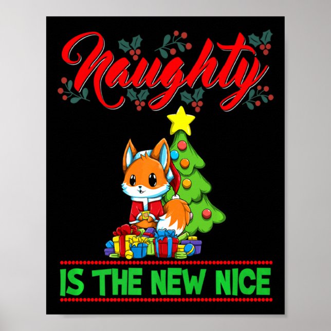 Affiche Naughty Is The New Nice Christmas Santa Xmas Premi (Devant)