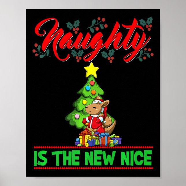 Affiche Naughty Is The New Nice Christmas Santa Xmas Premi (Devant)