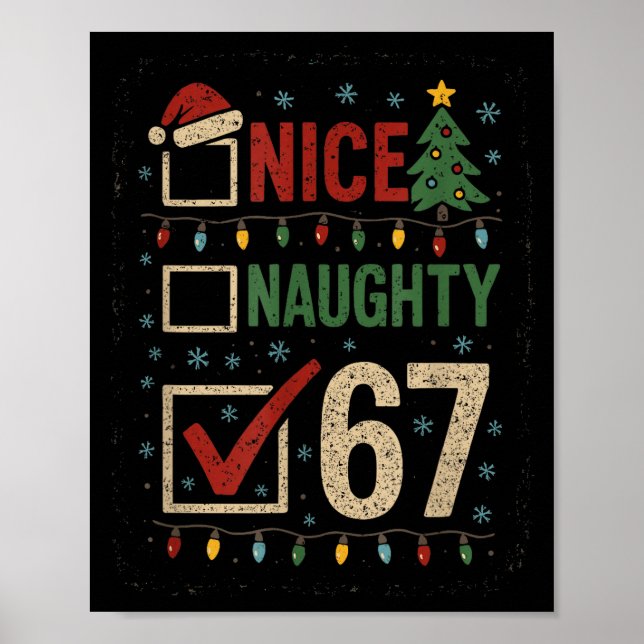 Affiche Naughty Nice 67 Christmas Humor  (Devant)
