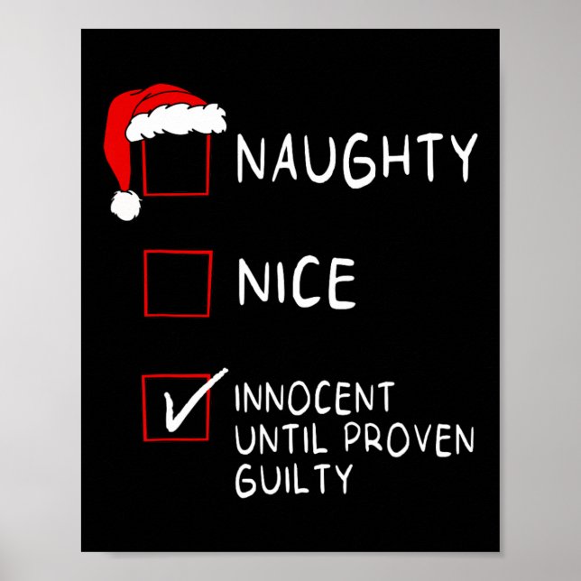 Affiche Naughty Nice Innocent Jusqu'À La Coupable Noël Hom (Devant)