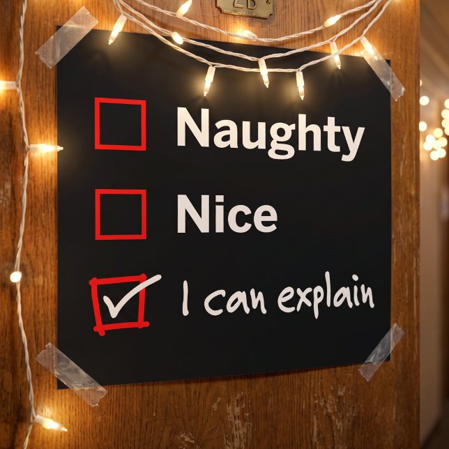 Affiche Naughty Nice - Je peux expliquer (Créateur téléchargé)