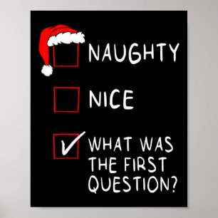 Affiche Naughty Nice Liste Quelle Était La Question Hommes
