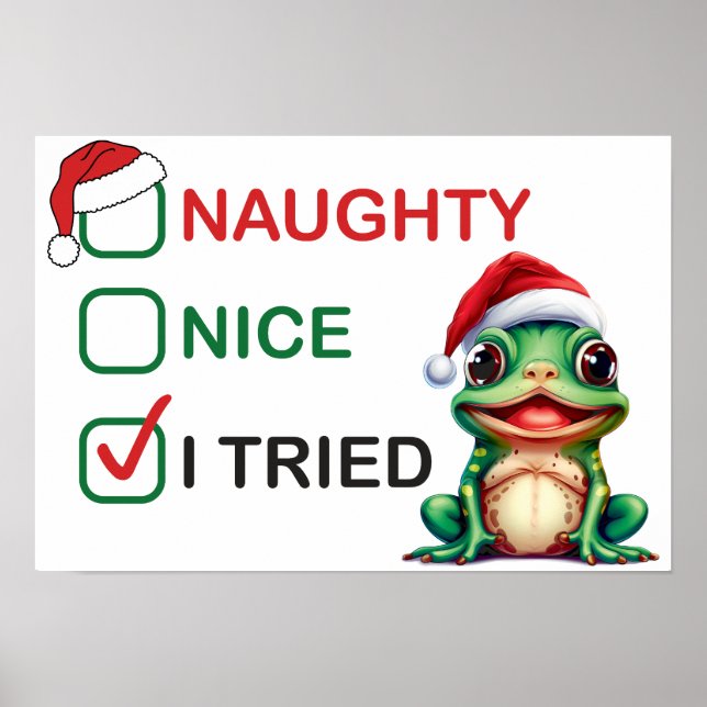 Affiche Naughty ou Nice (Devant)