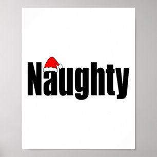 Affiche Naughty Ou Nice Drôle Correspondant Famille De Noë