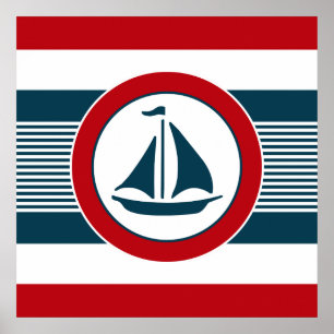 Affiche Nautical design
