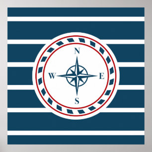 Affiche Nautical design