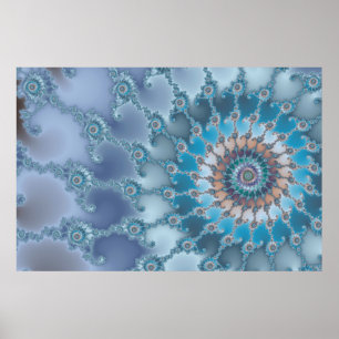 Affiche Nautilus - Art fractal