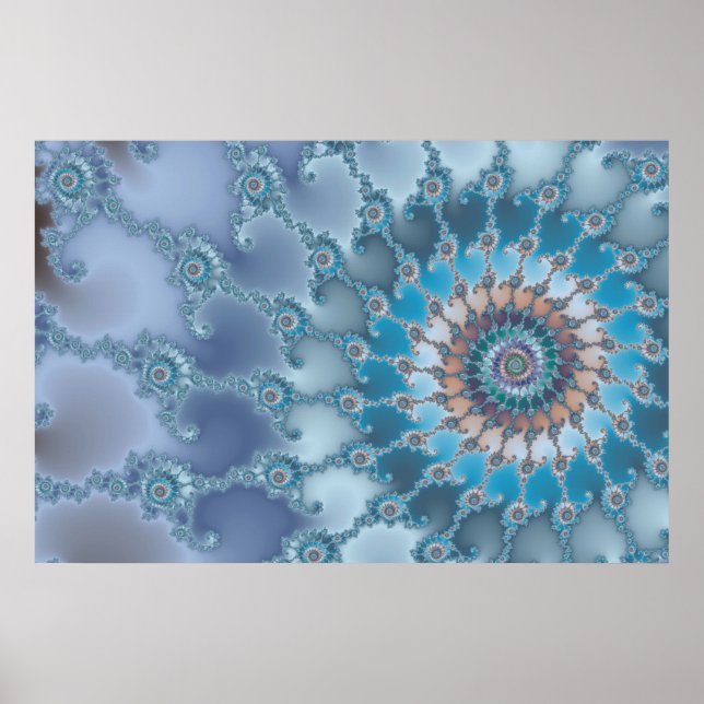 Affiche Nautilus - Art fractal (Devant)