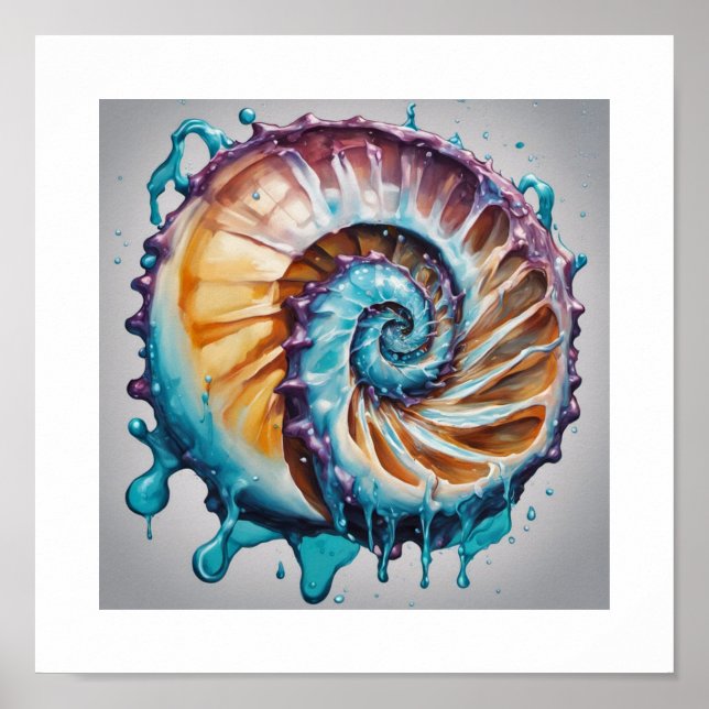 Affiche Nautilus Shell Sea World (Devant)